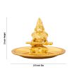 Annapurna Devi With Gold Polish Plate - 2 x 2.5 Inches | Metal Annapoorani Statue for Pooja  40 Gms Approx For Discount