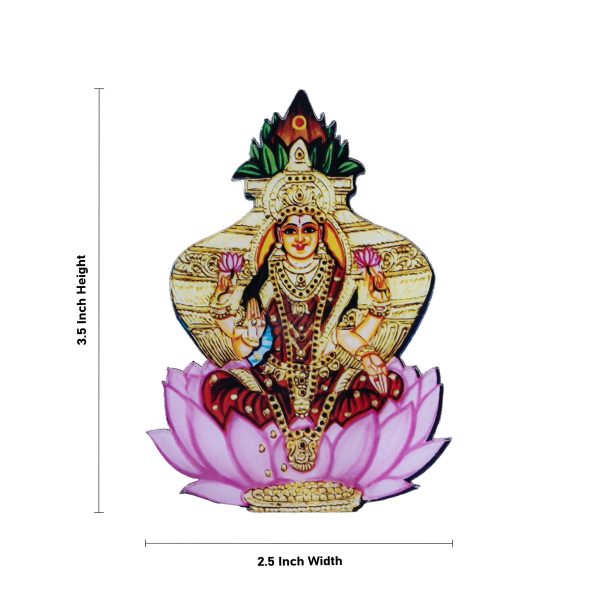 Kalasa Lakshmi Idol Fridge Magnet - 3.5 x 2.5 Inches | Kalasa Laxmi Idol Photo Magnet  Picture Magnet for Home Online