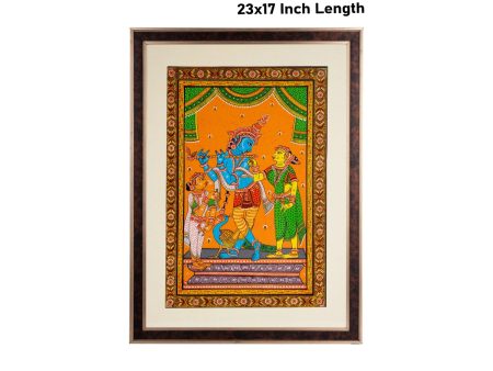 Pattachitra Painting Frame - 23 x 17 Inches | Hand Painted Frame  Patachitra Painting Frame for Home Online