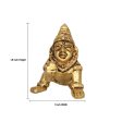 Crawling Krishna Murti - 1.5 x 1 Inches | Antique Brass Idol  Crawling Krishnan Statue for Pooja  40 Gms Approx For Cheap