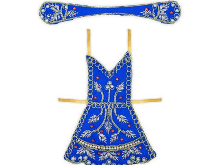 Radha Dress - 3 x 3.5 Inches | Embroidery Radha Rani Dress  Radhe Dress for Deity Online now