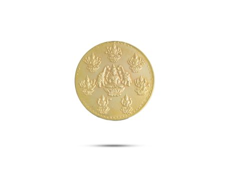 Ashtalakshmi Coin | Single Coin  Gold Polish Ashta Laxmi Coin for Pooja Sale