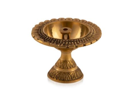 Kubera Deepam - 2 x 2.5 Inches | Lakshmi Kubera Vilakku with Base  Brass Laxmi Kubera Deepam  Kuber Diya for Pooja Fashion