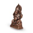 Ganesh Murti - 15 x 8.5 Inches | Copper Oxidised Ganpati Murti  Vinayaka Statue for Pooja  1.520 Kgs Approx For Discount