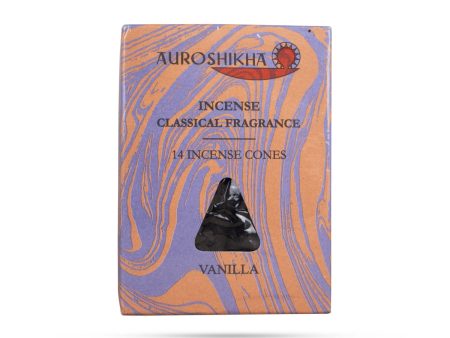 Auroshikha Vanilla Incense Cones - 14 Pcs | Incense Classical Fragrance  Dhoop Cones  Sambrani Cones for Pooja Cheap