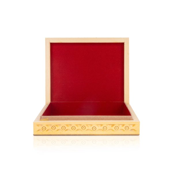 Wooden Jewellery Box - 6 x 5 Inches | Trinket Box  Storage Box  Gem Stone Box for Women For Discount