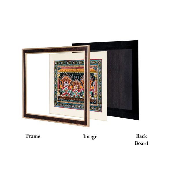 Pattachitra Painting Frame - 19 x 15 Inches | Puri Jagannath Hand Painted Frame  Patachitra Painting for Home Hot on Sale