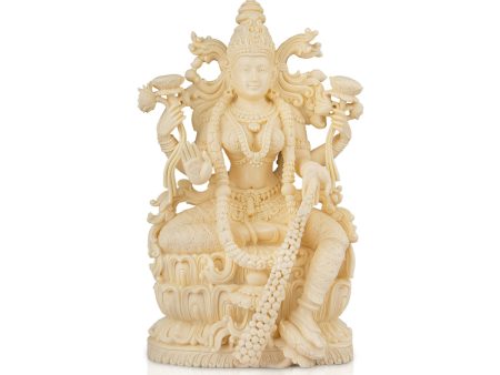 Lakshmi Idol - 15 x 4 Inches | Marble Dust Murti  Lakshmi Murti for Pooja Online