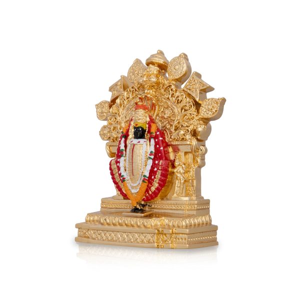 Kolhapur Mahalaxmi Murti - 4.5 x 3.5 Inches | Ceramic Sculpture  Mahalakshmi Murti for Pooja  220 Gms Approx Online now