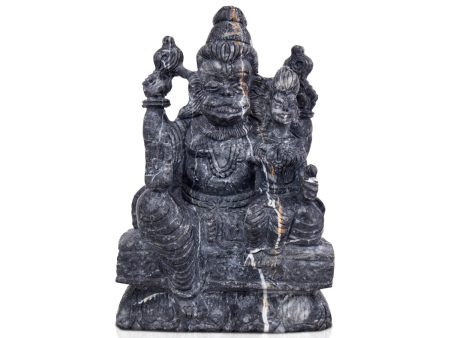 Narasimha Lakshmi Shaligram Murti - 7 x 6.75 Inches | Shaligram Idol  Saligram Murti for Pooja  3.180 Kgs Approx Hot on Sale