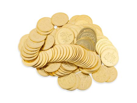 Lakshmi Pooja Coins Box - 1 x 3.5 Inches | Gold Polish Lakshmi Coins  Brass 108 Laxmi Coins for Pooja For Discount