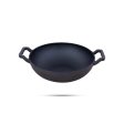 Casting Iron Kadai With Lid - 3.5 x 10.5 Inches | Kadhai  Cast Iron Cookware for Home  3.380 Kgs Approx Sale