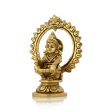 Ayyappan Statue With Arch - 5.5 x 4 Inches | Antique Brass Idol  Ayyappa Idol for Pooja  695 Gms Approx Fashion