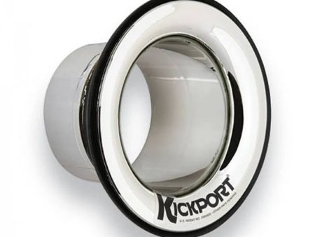 Kickport Bass Drum Sound Hole, Chrome Fashion