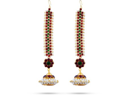 Kemp Jumka With Mattel | Kemp Jumkha  Kemp Jhumka  Stone Earring  Stone Jewellery for Women  40 Gms Sale