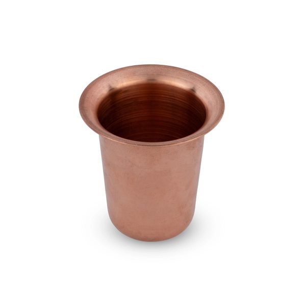 Coffee Tumbler - 3.5 x 3 Inches | Copper Tumbler  Brass Cup for Home  80 Gms Approx For Discount