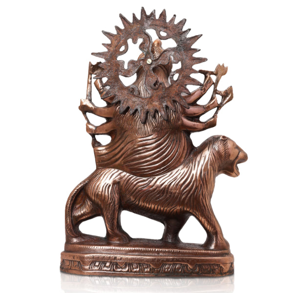 Durga Murti - 18 Inches | Durga Statue  Copper Idol  Durga Maa Idol for Pooja  2.240 Kgs Approx Fashion