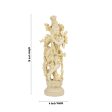 Krishna Murti - 15 x 4 Inches | Marble Dust Murti  Standing Krishna Statue for Pooja For Cheap