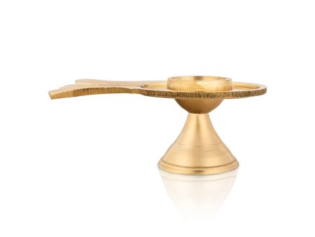 Shiv Ling Stand - 1.25 x 3.25 Inches | Shiva Lingam Stand  Brass Shivling Stand for Pooja  80 Gms Approx Sale