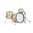 British Drum Company Lounge Series 3-piece Drum Kit - Wiltshire White Cheap