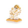 Ganesh Murti - 7 x 5 Inches | Resin Statue  Painted Vinayagar Statue  Ganesha Statue for Pooja Online