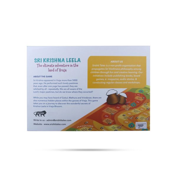 Sri Krishna Leela Board Game - English | The Ultimate Adventure In The Land Of Vraja For Discount