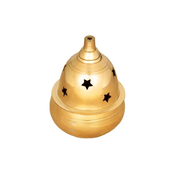 Nanda Deepam With Lid - 4.5 x 3 Inches | Brass Nanda Vilakku  Nandha Vilakku for Pooja  220 Gms Approx Online Hot Sale