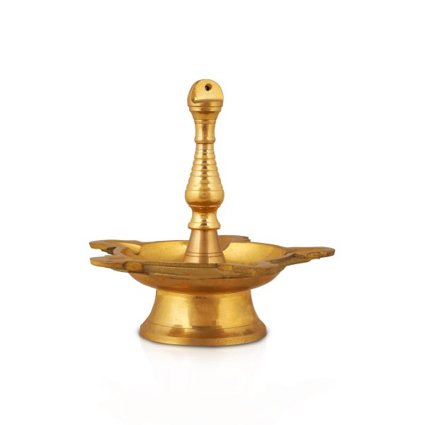 Brass Lamp  - 6.75  Inches |  Hanging Diya  Thooku Vilakku  Latkan Hanging 5 Face Deep for Home Fashion