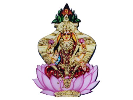 Kalasa Lakshmi Idol Fridge Magnet - 3.5 x 2.5 Inches | Kalasa Laxmi Idol Photo Magnet  Picture Magnet for Home Online