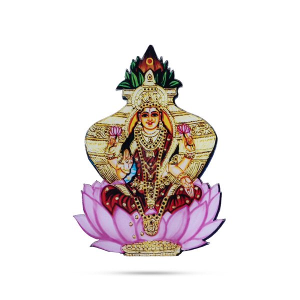 Kalasa Lakshmi Idol Fridge Magnet - 3.5 x 2.5 Inches | Kalasa Laxmi Idol Photo Magnet  Picture Magnet for Home Online