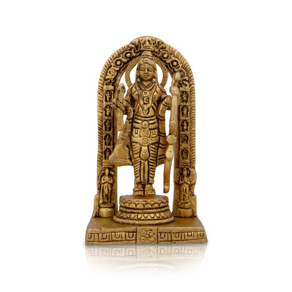 Ayodhya Rama Idol - 4.5 x 2.5 Inches | Antique Brass Idol  Ayodhya Ramar Statue for Pooja  375 Gms Approx Online Sale