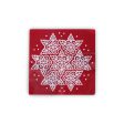 Maroon Kolam Sticker - 15 x 15 Inches | 2 Pcs  Rangoli Sticker for Pooja Room Decor  Assorted Design For Discount