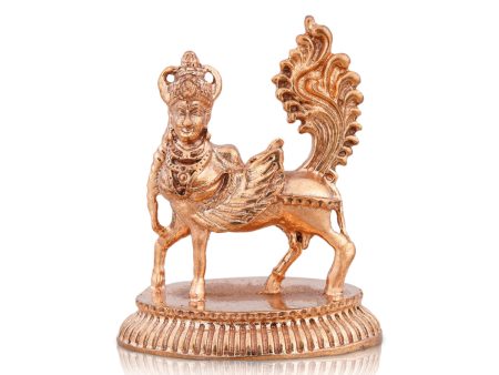 Kamadhenu Idol - 2 x 1.75 Inches | Panchaloha Statue  Kamdhenu Murti  Kamadhenu Statue for Pooja  65 Gms Approx Supply