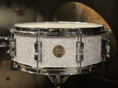 Ludwig Continental Club 14x5.5  Snare Drum White Marine Pearl #1117 Sale