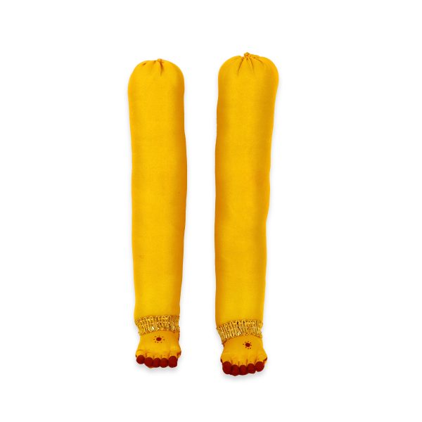 Lakshmi Hand and Leg Set  - 12  Inches |  Yellow Hastam Padham  Cloth Varalakshmi Hand and Leg for Deity Décor For Discount