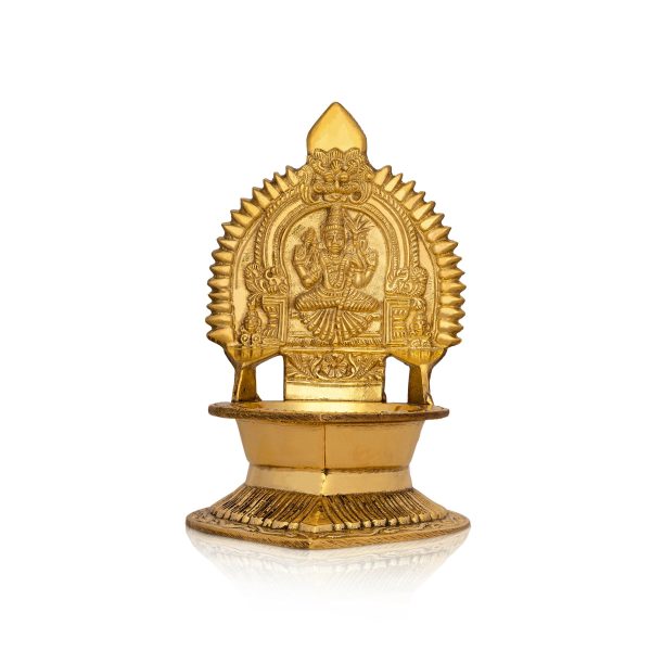 Kamakshi Deepam - 6.5 x 5 Inches | Brass Kamatchi Vilakku  Kamatchi Amman Vilakku for Pooja  545 Gms Approx Online