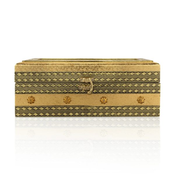 Bangle Box - 4 x 11 Inches | Chudi Box  Bangle Storage Box  Gold Polish Designing Bangle Organizer Box for Women on Sale