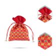 Thamboolam Bag Set - 9 x 7 Inches | 5 Pcs  Brocade Material Potli Bag  Tambula Bag for Wedding  Assorted Colour Online Hot Sale