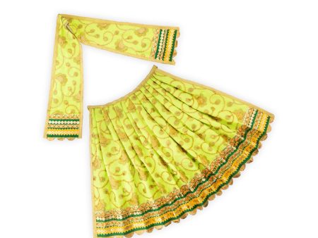 Amman Pavadai - 10 x 18 Inches | Mata Dress  Devi Vastra  Mata Poshak for Deity  Assorted Colour on Sale