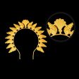 Hair Arch - 4 x 4 Inches | Shankh Design Hair Accessory  Artificial Jewellery  Gold Polish Jewellery for Deity Sale