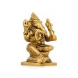 Ganesh Murti - 2 x 4 Inches | Antique Brass Idol  Sitting Ganpati Murti for Pooja  250 Gms Approx Online Hot Sale