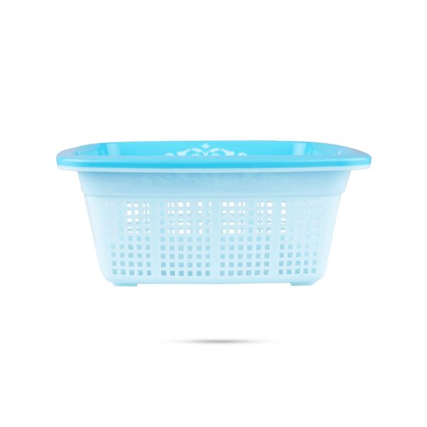 Kitchen Basket - 3.5 x 8.5 Inches | Plastic Basket  Fruits Basket  Square Shape Storage Basket for Home Online now