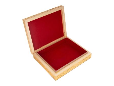 Wooden Jewellery Box - 6 x 5 Inches | Trinket Box  Storage Box  Gem Stone Box for Women For Discount