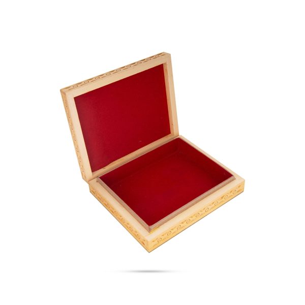 Wooden Jewellery Box - 6 x 5 Inches | Trinket Box  Storage Box  Gem Stone Box for Women For Discount