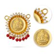 Gold Polish Dollar | Gold Polish With Beads Design Pendant  Gold Polish Locket for Women Discount