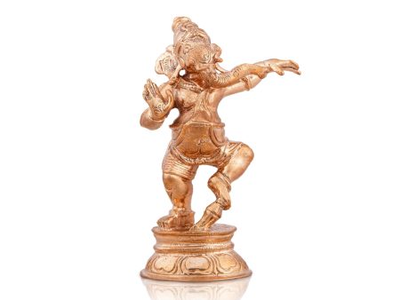 Dancing Ganesh Murti - 3.5 x 2.5 Inches | Panchaloha Statue  Ganpati Murti for Pooja  185 Gms Approx Online now