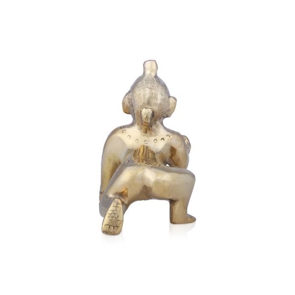 Crawling Krishna Murti - 4 x 4 Inches | Antique Brass Idol  Crawling Krishna Idol for Pooja  400 Gms Approx Discount