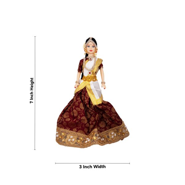 Decorated Doll Plastic Golu Bommai - 7 x 3 Inches | Giri Golu Doll  Navaratri Golu Bomma  Gombe  Bommai For Discount