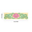 Rangoli Sticker - 5 x 18 Inches | Lotus Design Kolam Sticker  Velvet Muggu Sticker for Pooja  40 Gms Approx Online now