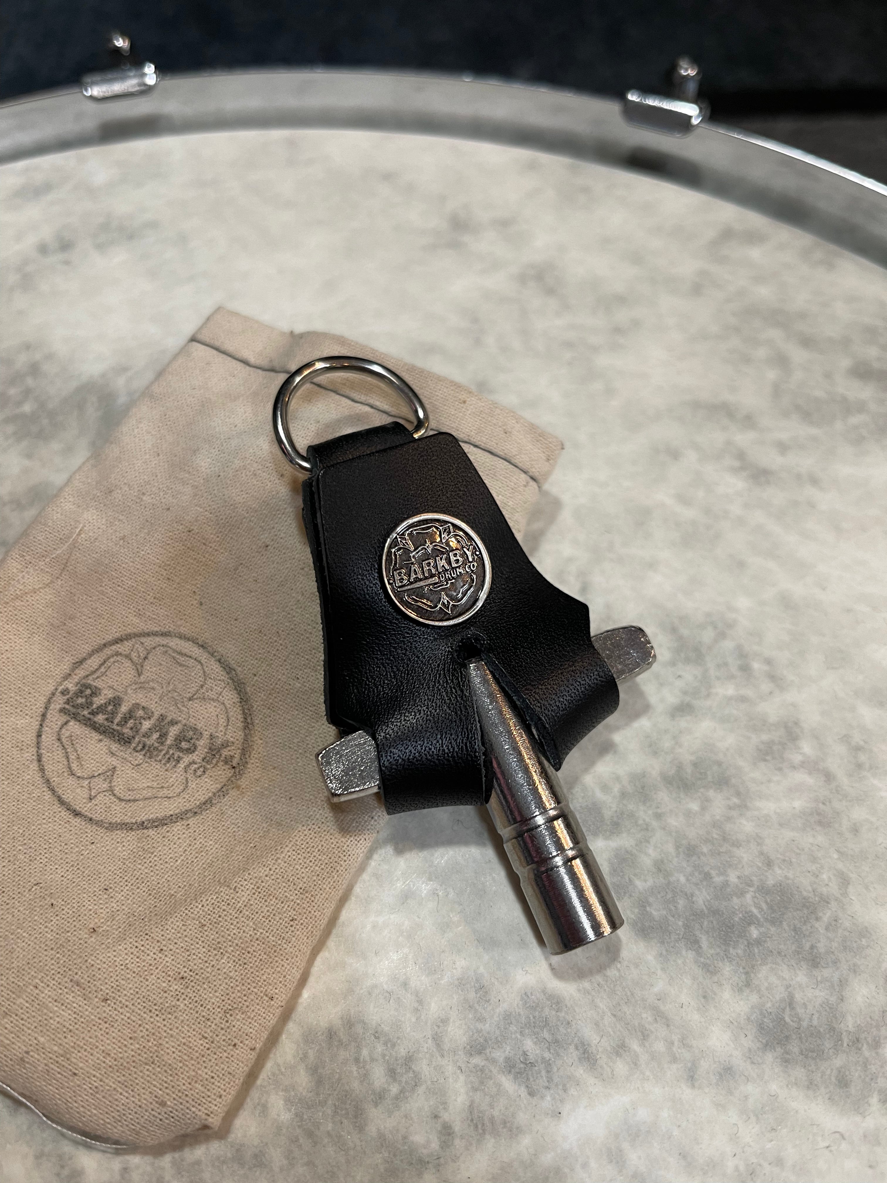 Barkby Drum Company Leather Drum Key - Black For Cheap